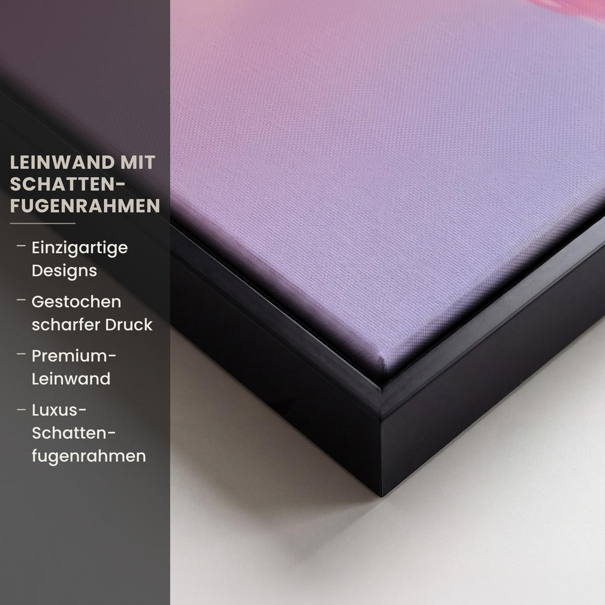 LEINWAND Bilder mit Rahmen - Disco - Obst - Glitzer - Erdbeere - 70x50 - Pink, Textil (70/50cm) - MuchoWow