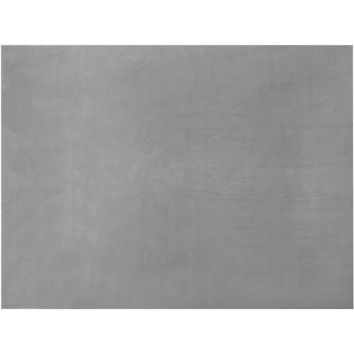 KURZFLORTEPPICH Soft Zone,rutschfeste Unterseite,grau - Grau, Kunststoff (170/120cm) - tectake