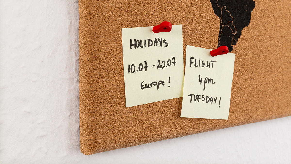 KORKTAFEL WELTKARTE, rahmenlos, 60x40 cm - Braun, Holz (60/40/2cm) - ALLboards