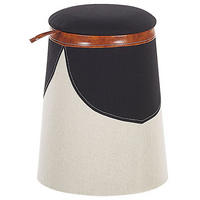 HOCKER Apache 33/33/45 cm - Beige, Kunststoff/Textil (33/45/33cm) - Beliani