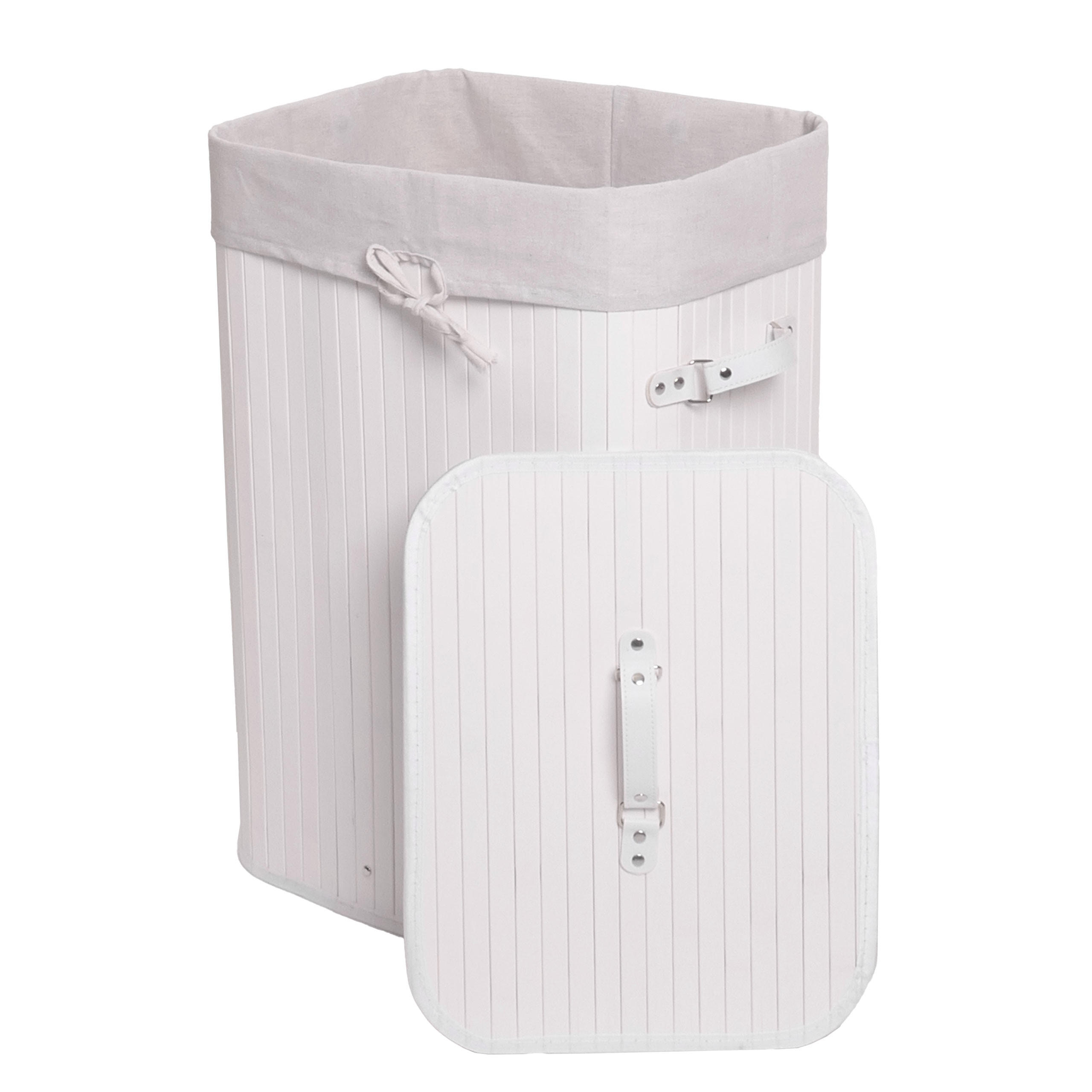 KOŠ NA PRÁDLO Bílý, krémově bílý - bílá/krémová, textil (43/61/32cm) - MCW