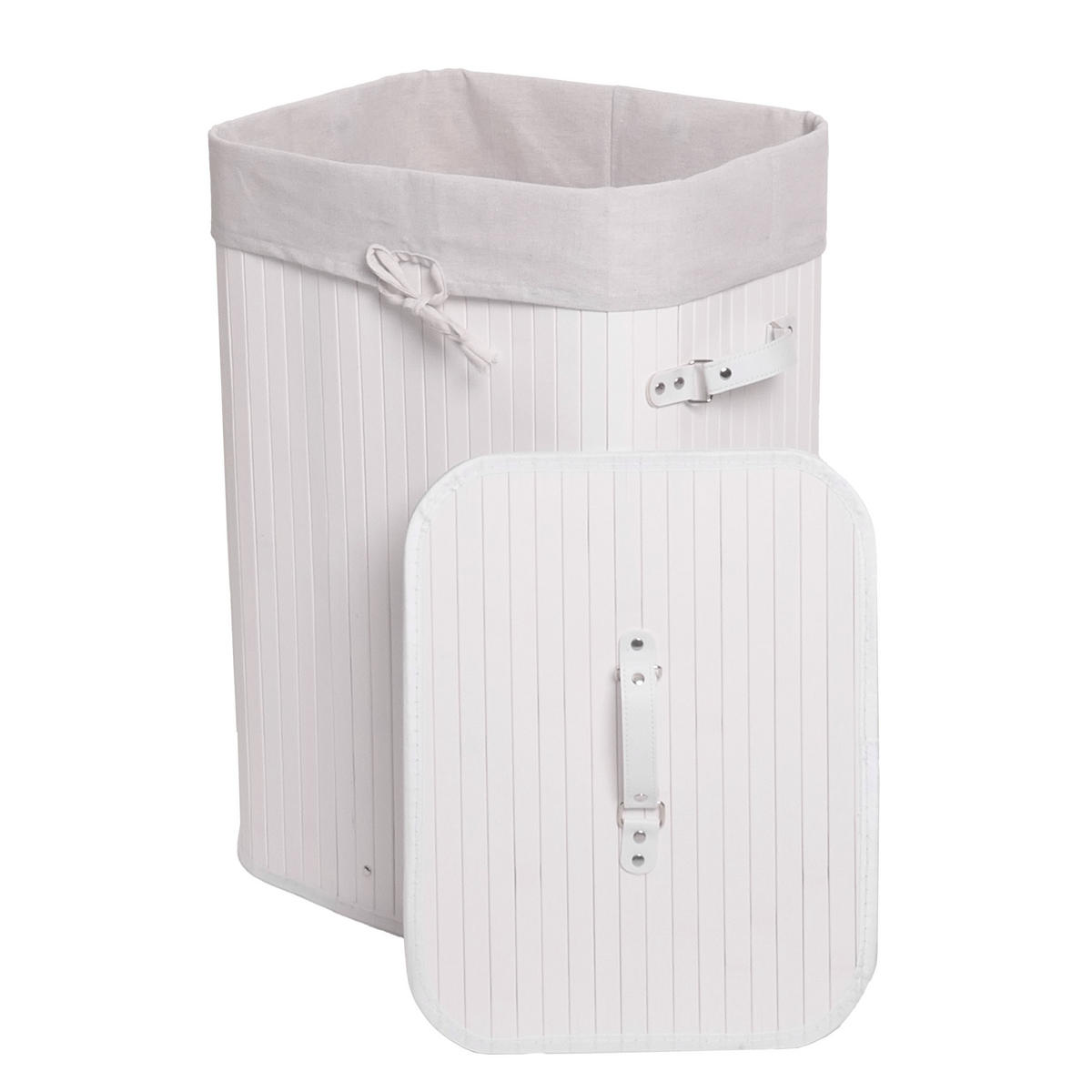 KOŠ NA PRÁDLO Bílý, krémově bílý - bílá/krémová, textil (43/61/32cm) - MCW