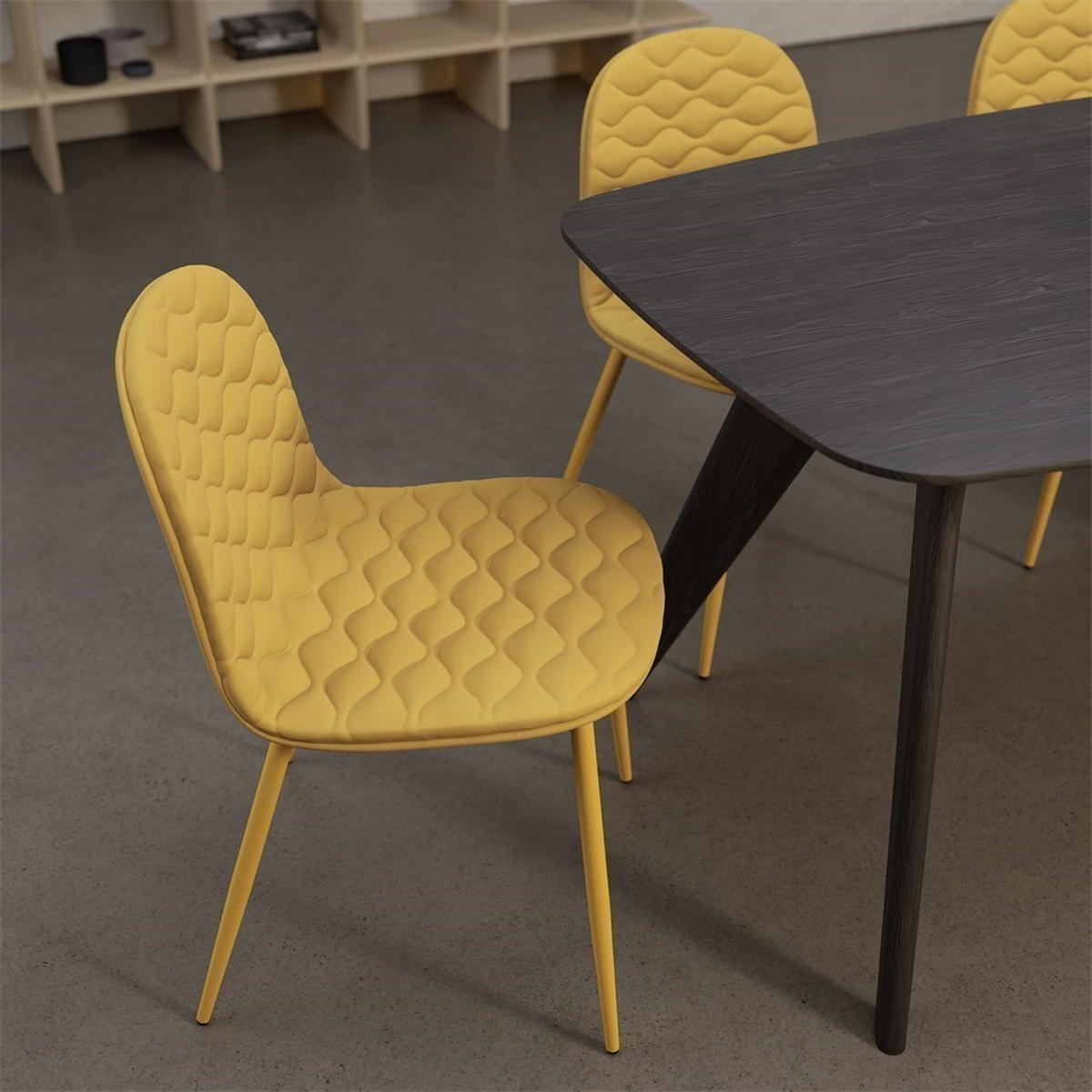 STUHL Sonia - Anthrazitgrau S1A1K7Q2 - Grau, Textil (48/78/53cm) - Nord Lux Form 