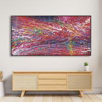 ÖLGEMÄLDE XXL Bunt 200/100 cm - Multicolor, Holz/Textil (6.68/100cm) - KUNSTLOFT