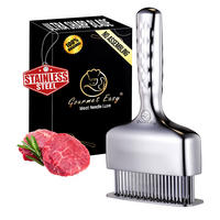 FLEISCHKLOPFER aus Edelstahl, langer Griff, robust, leicht zu reinigen - Edelstahlfarben, Metall (10.8cm) - Gourmet Easy