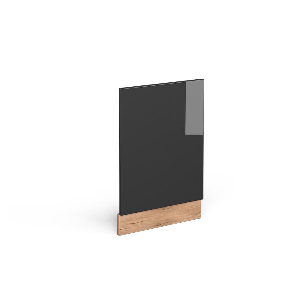 FRONTBLENDE R-Line Anthrazit Hochglanz 45 cm ohne AP - Anthrazit/Eiche Wotan, Holzwerkstoff (45/57.2/1.6cm) - Vicco