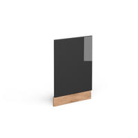 FRONTBLENDE R-Line Anthrazit Hochglanz 45 cm, AP Eiche - Honigeiche/Schwarz Hochglanz, Holzwerkstoff (45/57.2/1.6cm) - Vicco