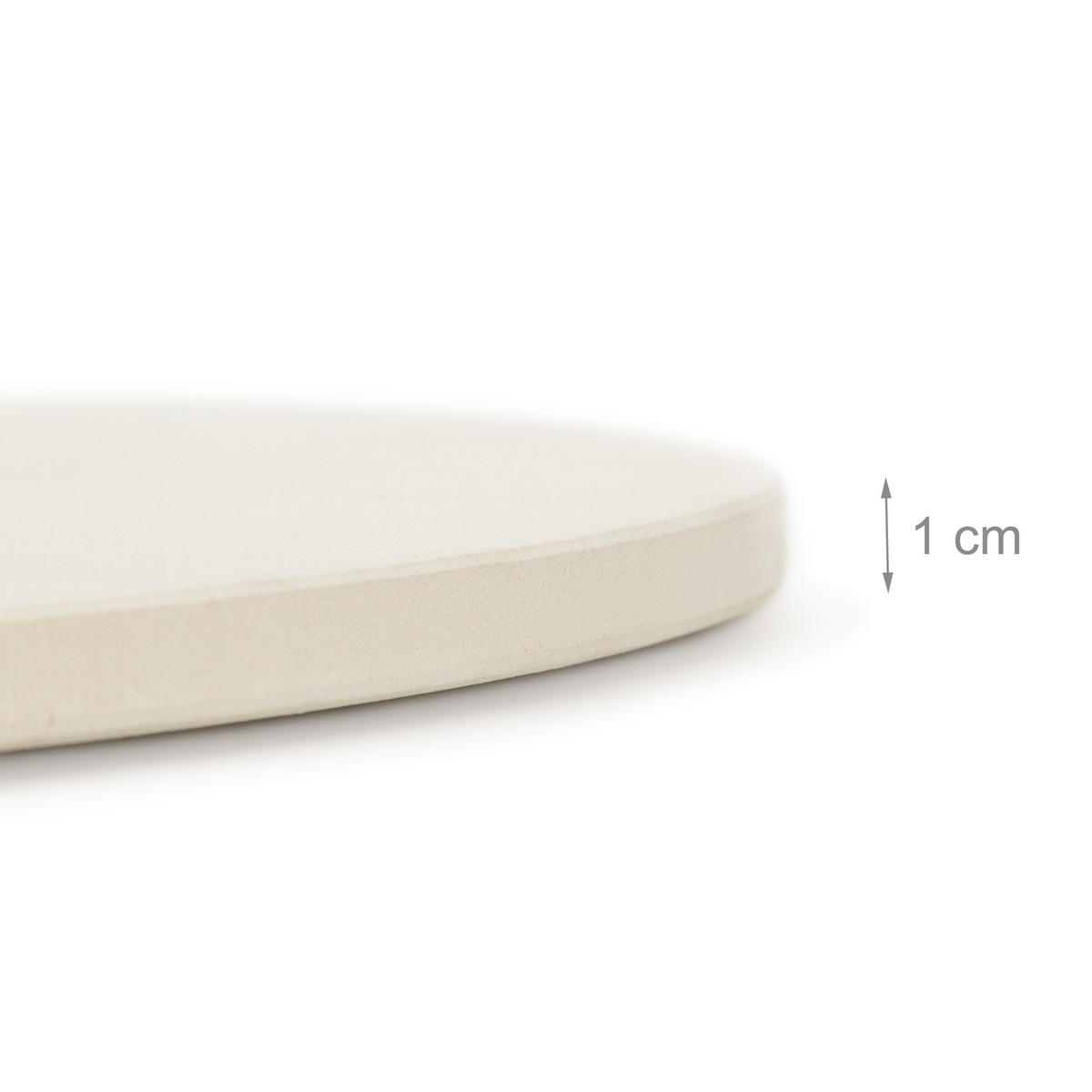 PIZZASTEIN - Creme, Stein (33/1/33cm) - Relaxdays