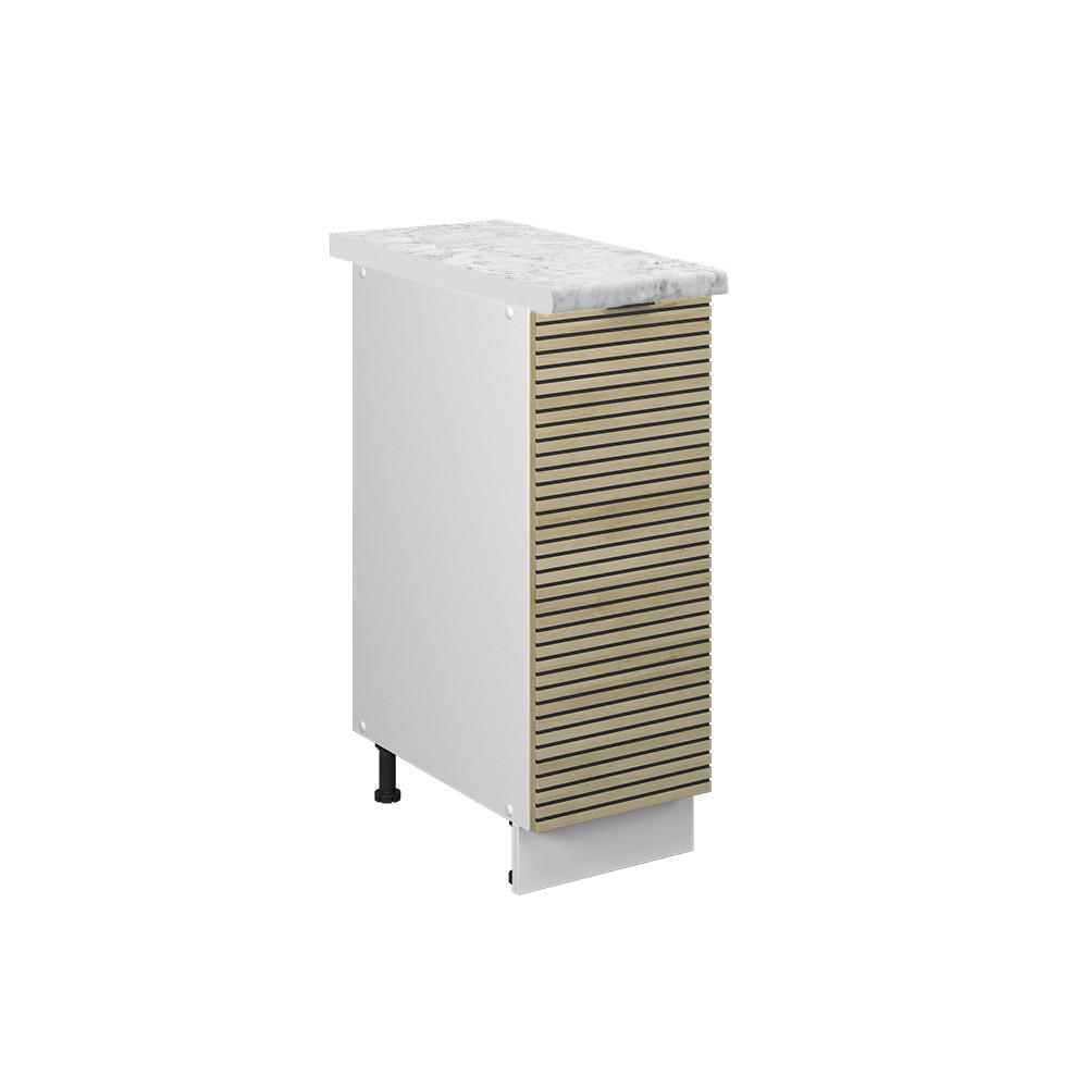 APOTEKARSKÅP Fame-Line Ekpanel 30 cm , AP Marble Ekfärgad, Vit 82/30/60 cm