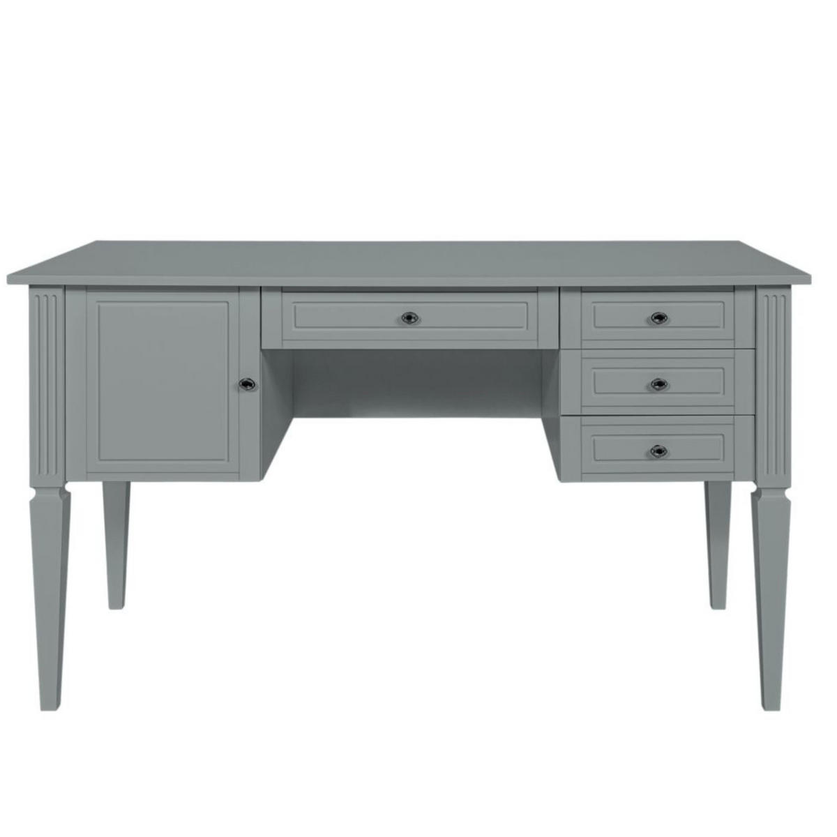 KINDERSCHREIBTISCH Ines - Grau, Holzwerkstoff (132/78/60cm) - RAUMHIRSCH FURNITURE