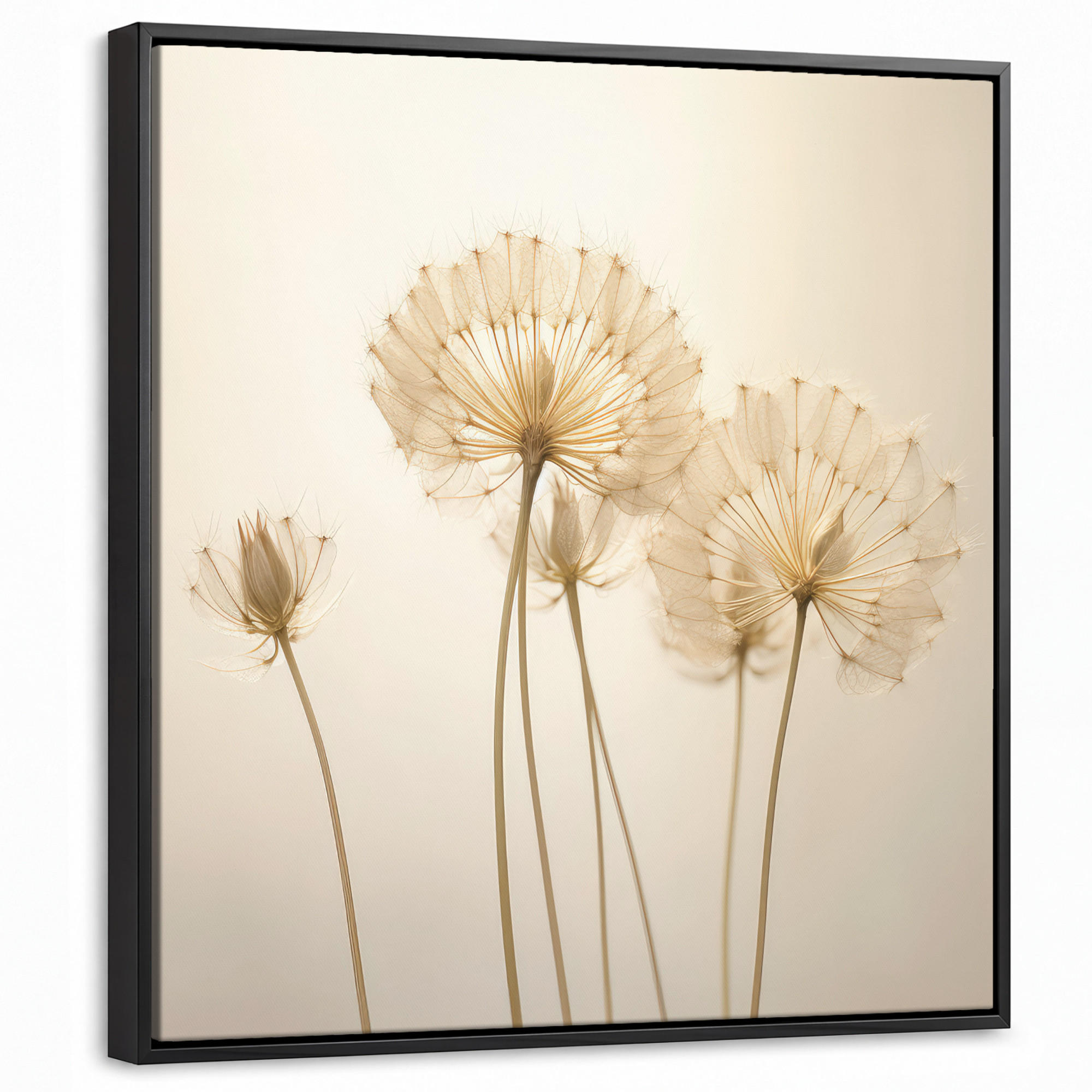 MuchoWow Leinwand Creme 50x50 cm