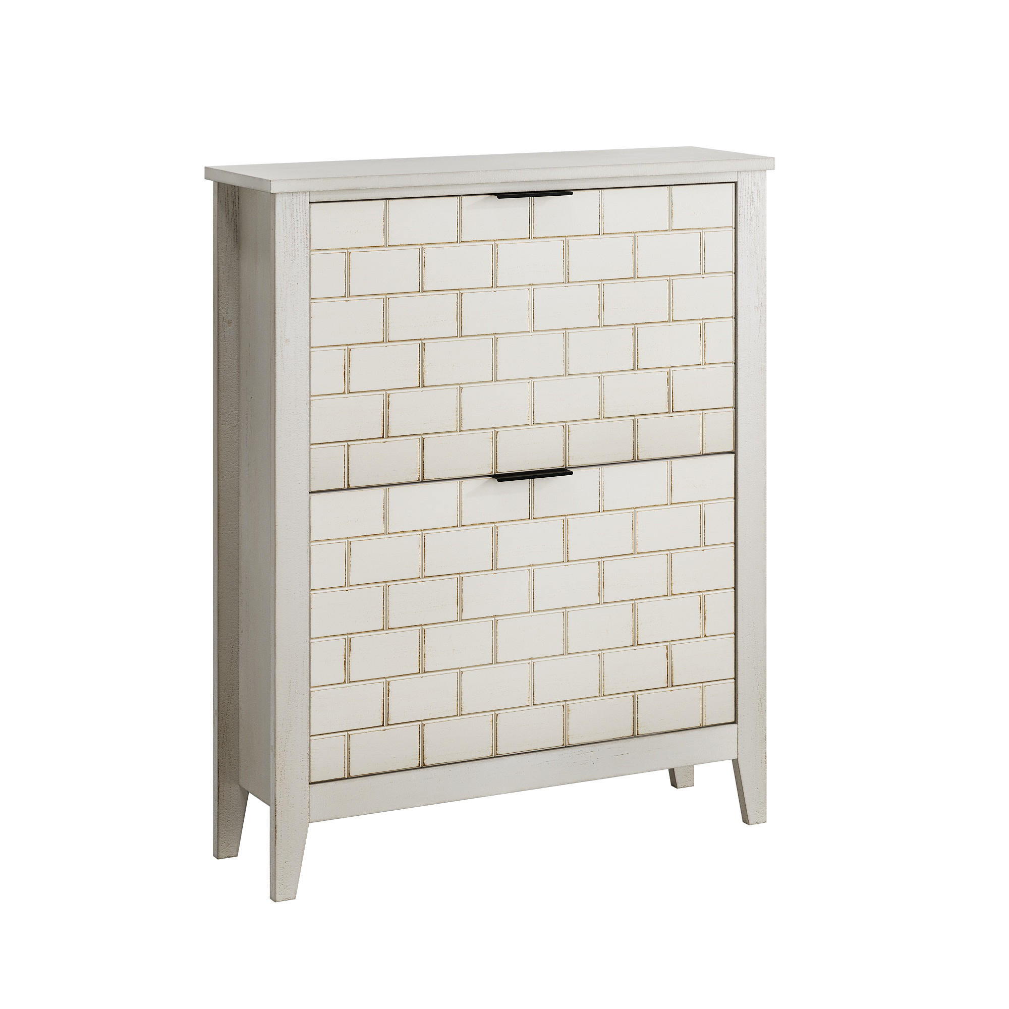 Pangivo Schuhschrank Weiß 80x97.5x24 cm