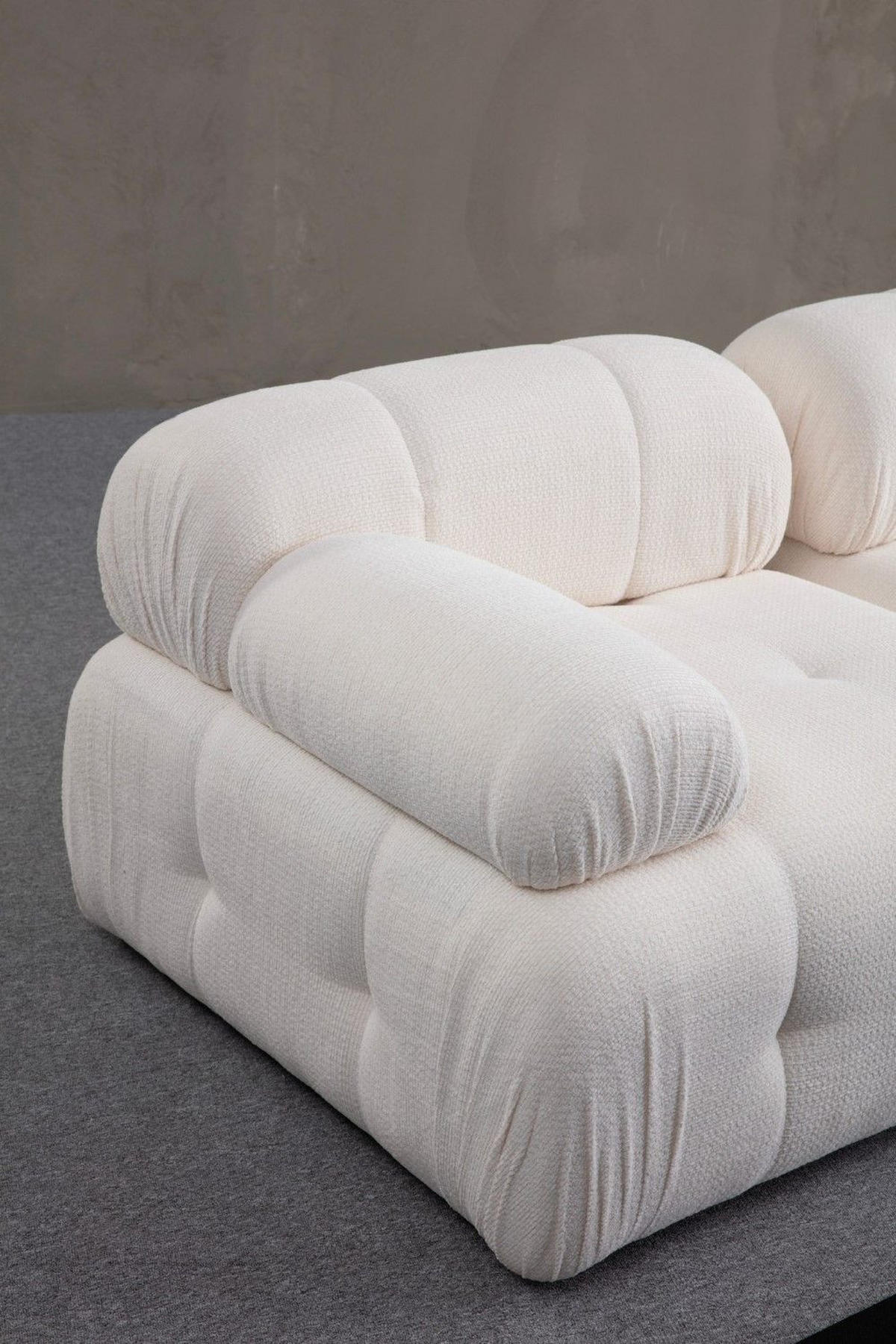 ECKSOFA inklusive Hocker - Schwarz/Weiß, Holz/Kunststoff (290/160cm) - myHomelando