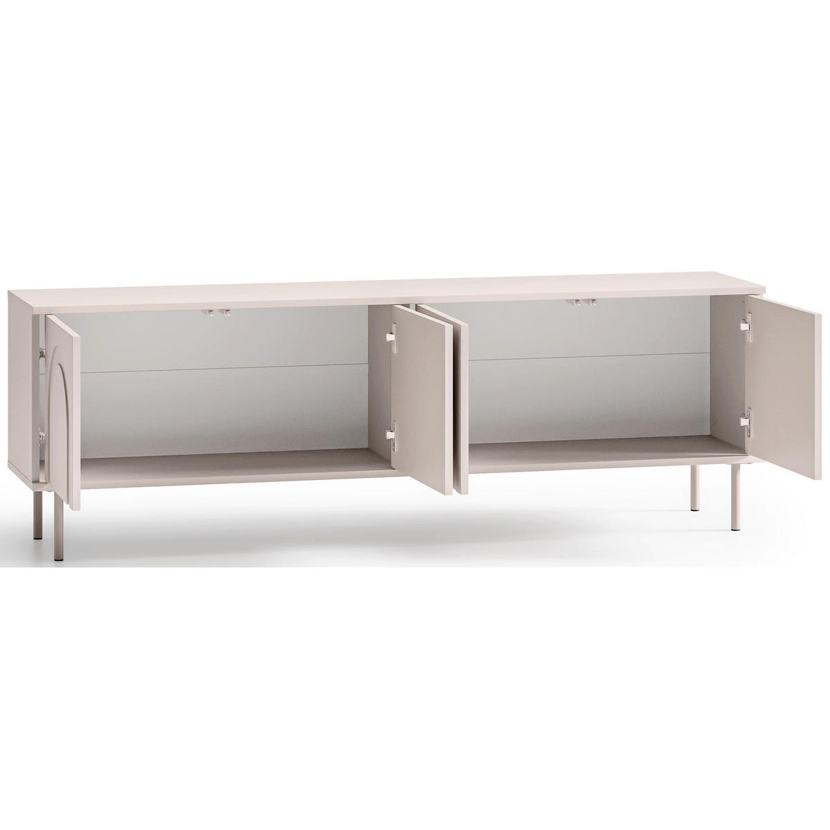 TV-LOWBOARD Orvella Taupe 159,7 cm - Taupe, Holzwerkstoff (159.7/53/34cm) - Homebook