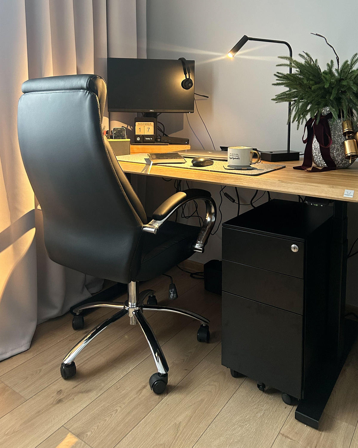 AKTENSCHRANK schwarz Bolsena - Schwarz, Metall (30/60/50cm) - Beliani