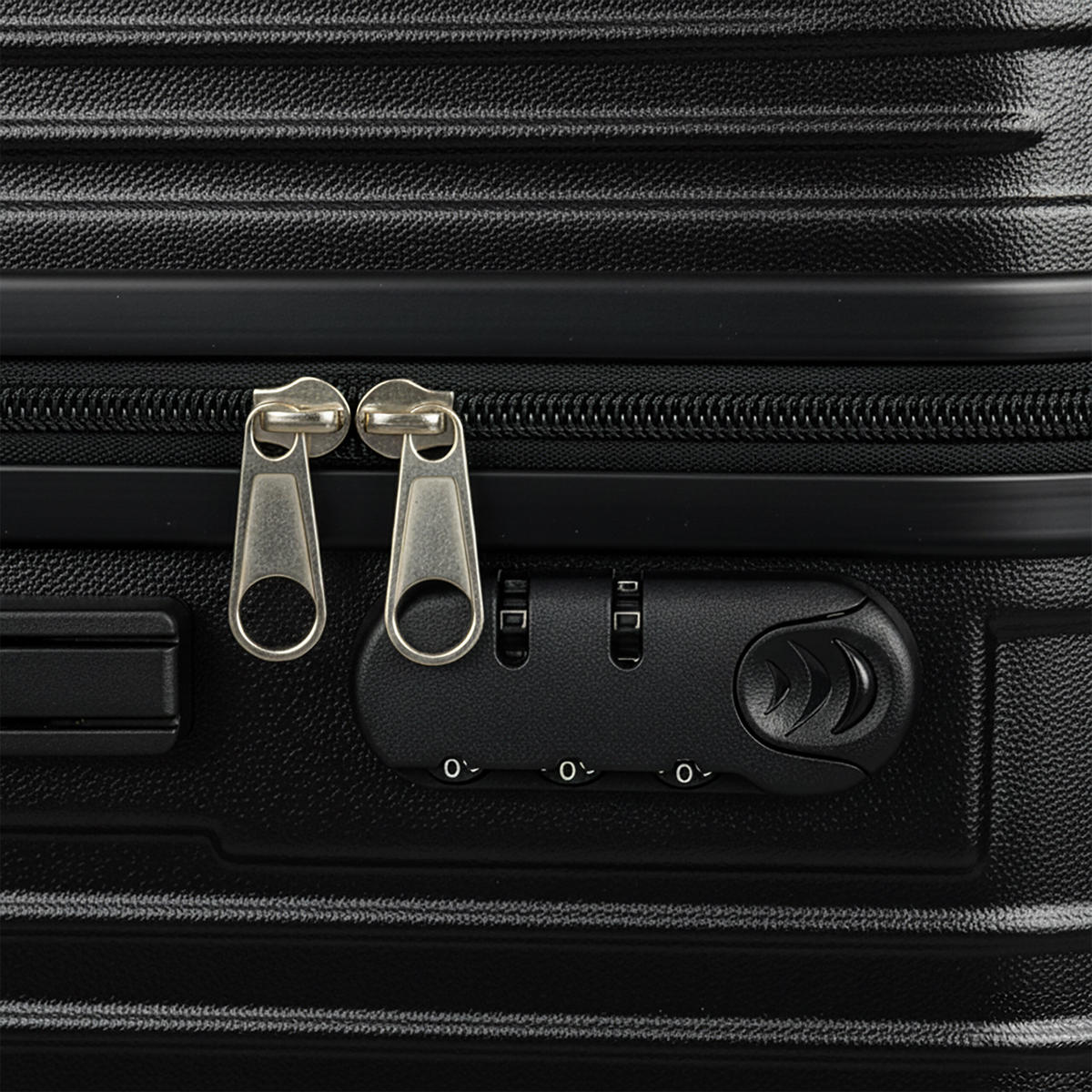 3-TLG.KOFFERSET - Schwarz, Kunststoff (48/75/29cm) - Relaxdays