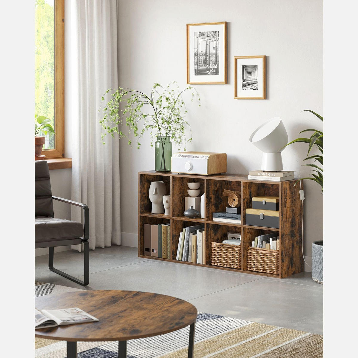 BÜCHERREGAL Abuja - Braun, Holzwerkstoff (65.5/129.5/30cm) - Hansiro