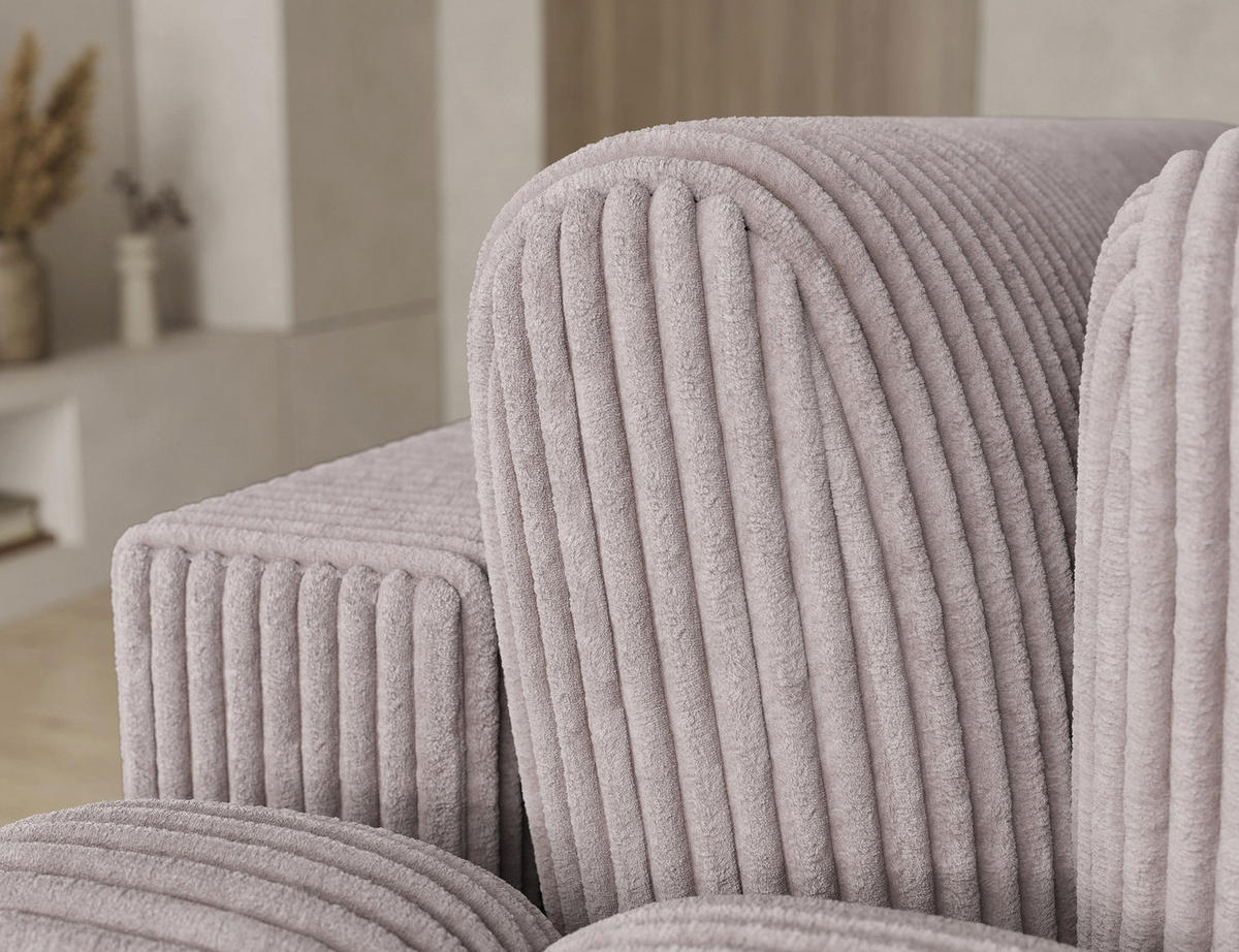 ECKSOFA COZION L-Form mit Schlaffunktion & Bettkasten – Modernes 3-Sitzer Sofa, HR-Kaltschaum, Wellenfederung, 267 × 165 cm - Hellgrau/Schwarz, Kunststoff (165/267cm) - Wohnideebilder