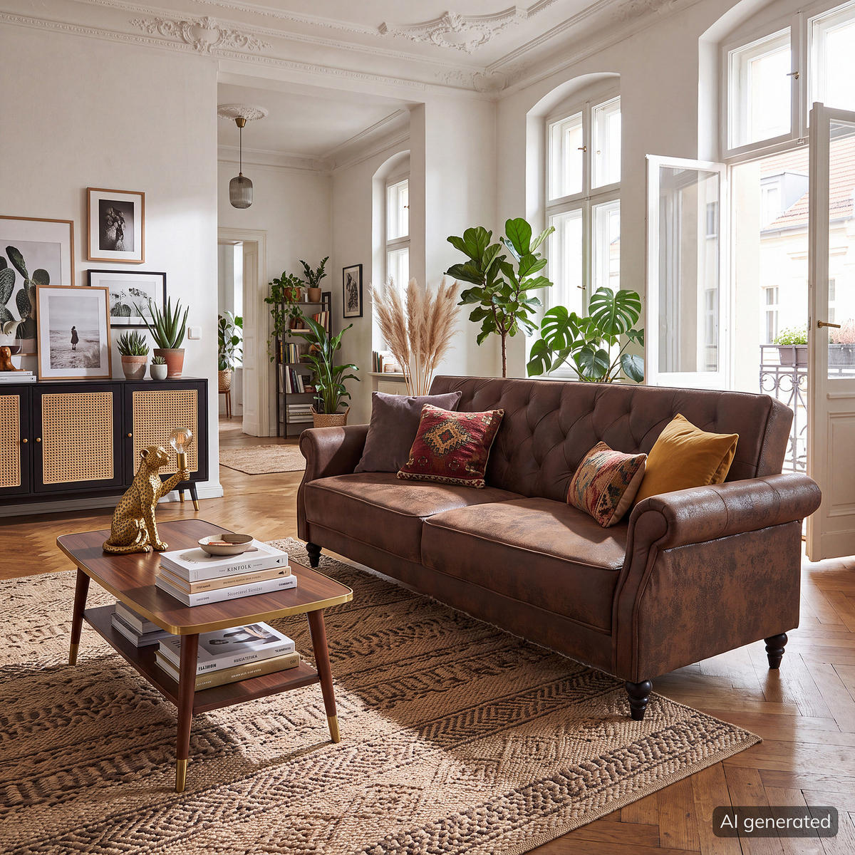 SCHLAFSOFA - Microfaser - Braun - Braun, Holz/Textil (221/83/95cm) - home24