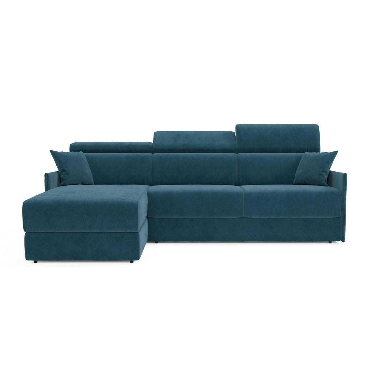 ECKSOFA Miryam - Petrol, Metall (232/98cm) - Divani.store