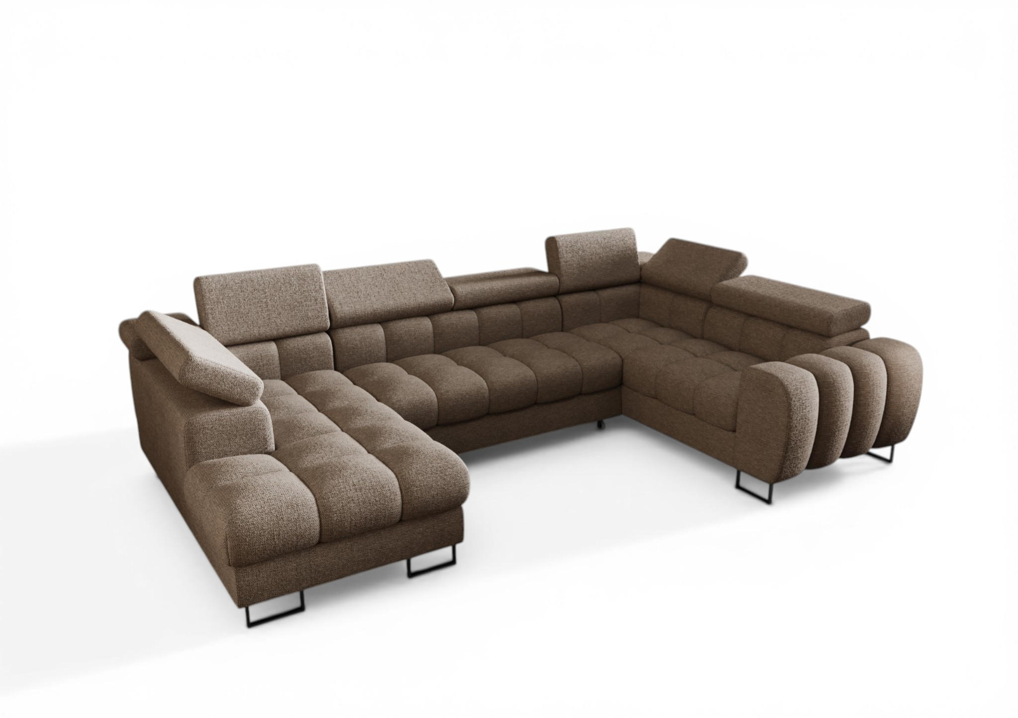 Fun Möbel Wohnlandschaft Beige 195x95x350 cm
