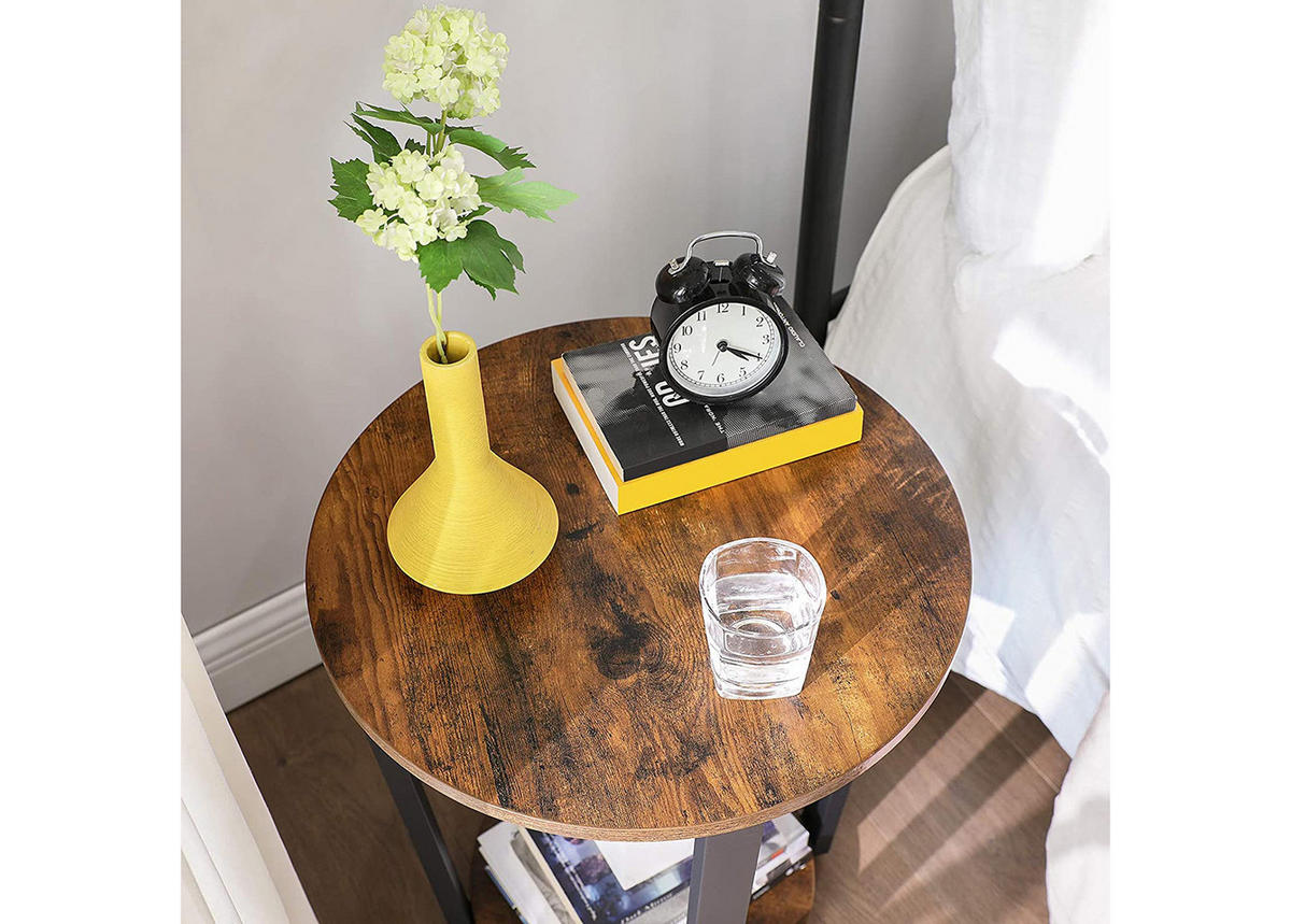 OFFENTISCH 50 cm, braun/schwarz - Braun, Holzwerkstoff (50/50/57cm) - A2A Home