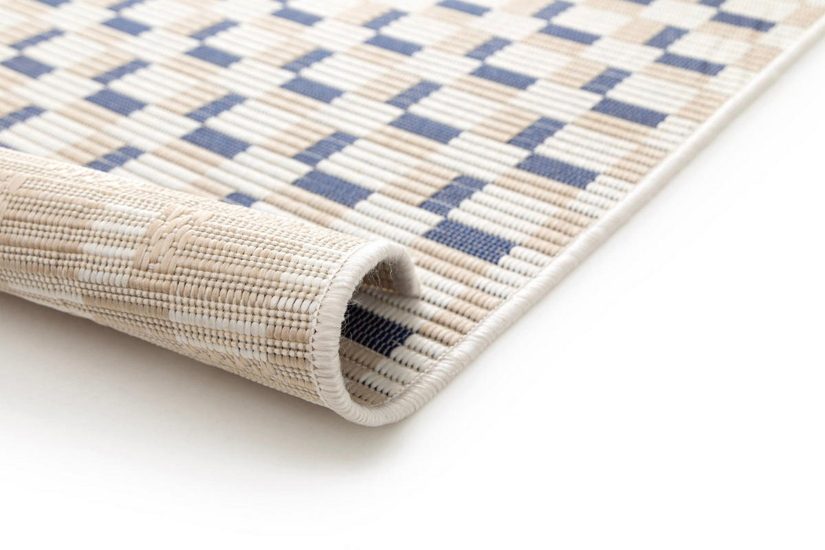 DESIGN Teppich für Innen und Außen blau - Blau, Textil (160/230cm) - AFK Living