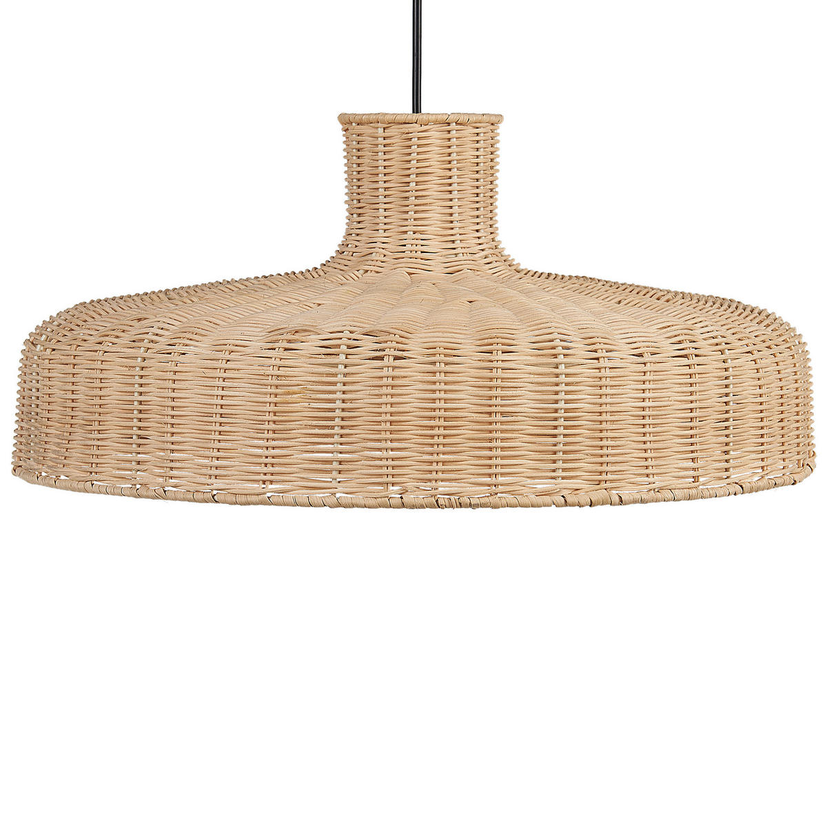 HÄNGELEUCHTE Tamarin 45/45/108 cm - Beige, Naturmaterialen (45/45/108cm) - Beliani