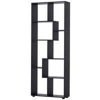 ZICKZACK Förmiges Bücherregal 70/24/178 cm schwarze - Brombeere, Karton (70/178/24cm)