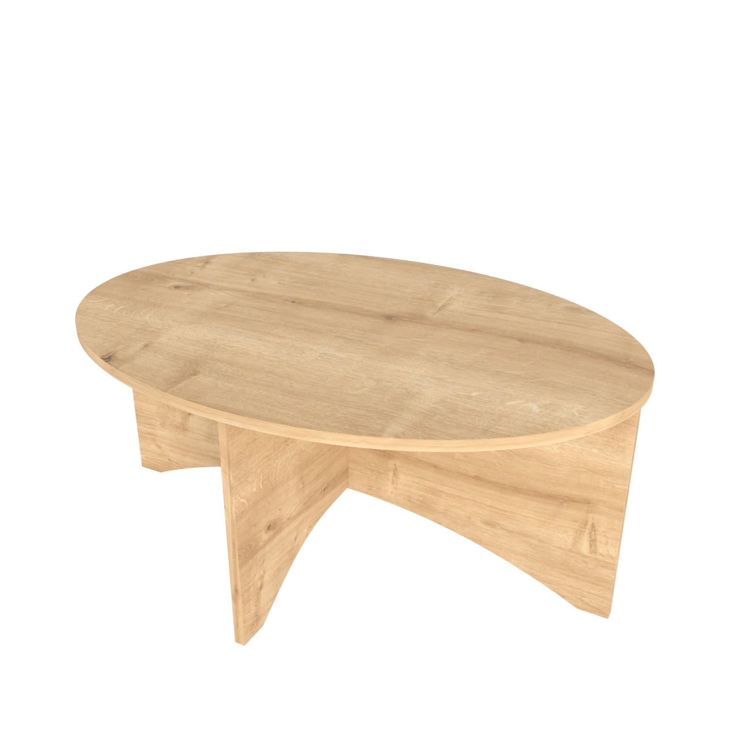 COUCHTISCH Solo Saphireiche - Honigeiche, Holzwerkstoff (100/70/42cm) - Decorotika