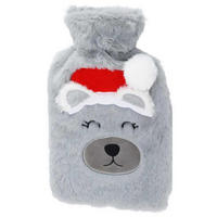 WÄRMFLASCHE Kuscheltier 26 cm - Grau, Textil (6/15/26cm) - Home Styling Collection