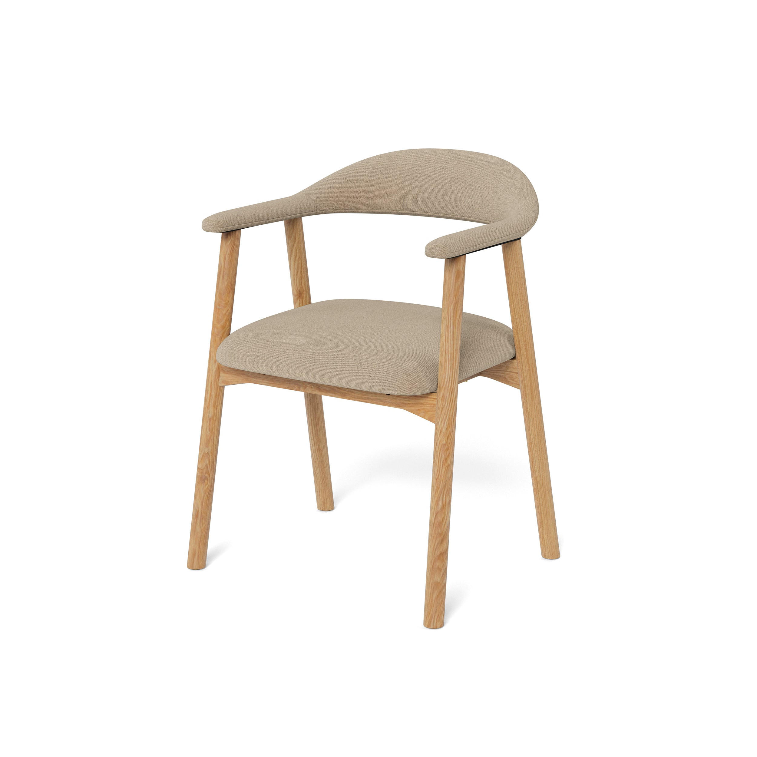 ARMLEHNSTUHL Hikari Komfort 2er-Set Hellbeige - Beige, Holz/Textil (56/75.5/54cm) - Pillovely