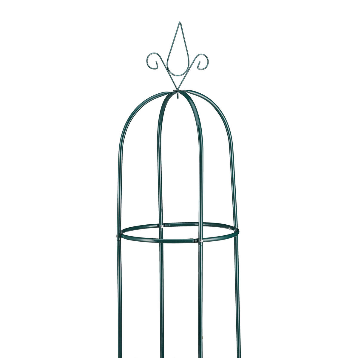 2XRANKHILFE - Dunkelgrün, Metall (41/200/41cm) - Relaxdays