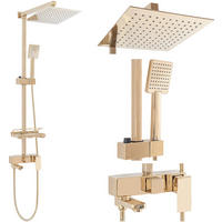 DUSCHSET Rea Jack Gold - Goldfarben, Metall (21.5/102/45cm) - REA