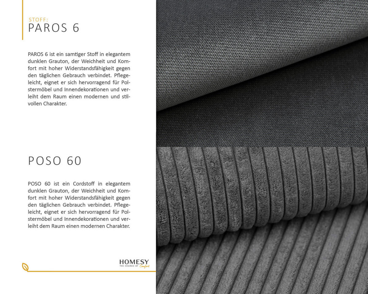 ECKSOFA Selva – modernes Design trifft auf höchsten Komfort, Schwarz - Schwarz, Holz (246/190cm) - Homesy