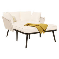 SONNENLIEGE Beige 2 Kissen Abnehmbar & Waschbar - Beige, Textil (44/44/82.5cm) - FLIEKS