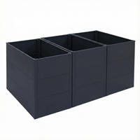 HOCHBEET 3ER-SET Anthrazit 3er-Set-Set - Anthrazit, Metall (150/77/100cm) - MCW