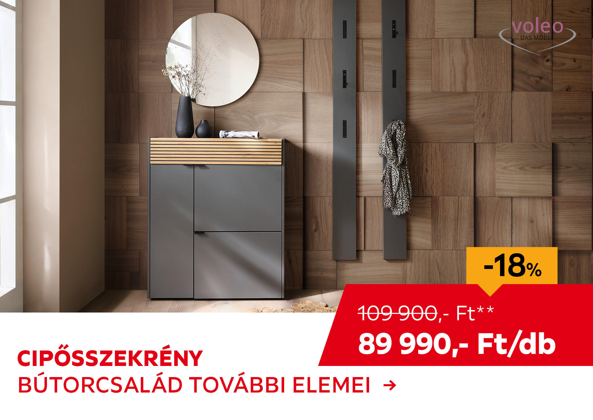 CIPŐSSZEKRÉNY Kiemelt termék 109900 Ft.- helyett 89990 Ft.-