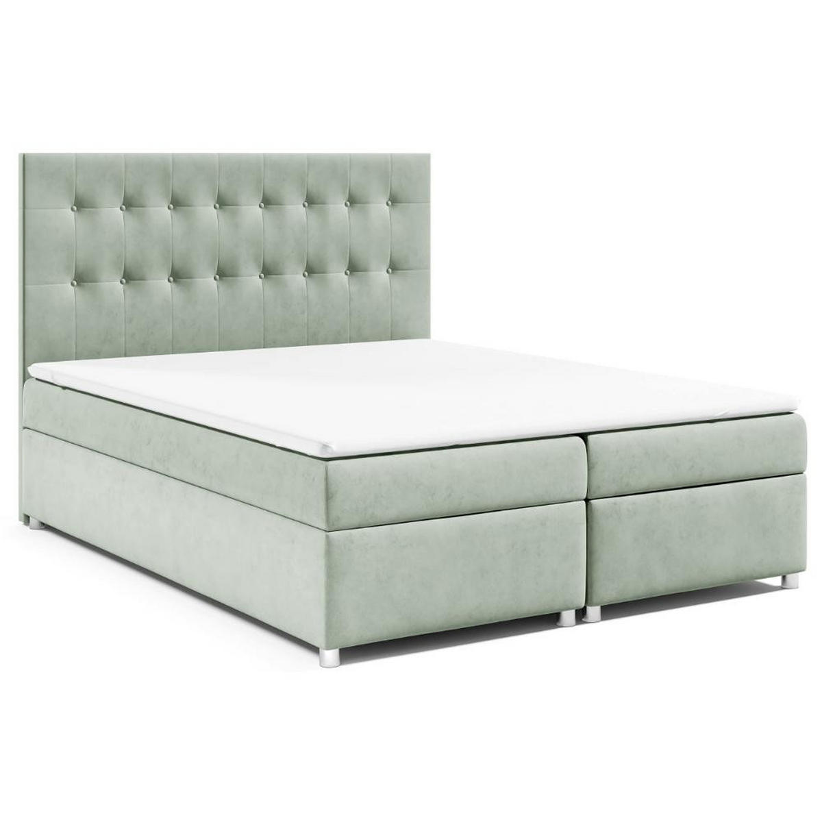 BOXBETT mit Bettkasten Trinity K-6 Bonellfederkern - Mintgrün, Holz/Holzwerkstoff (160/200cm) - Best For Home