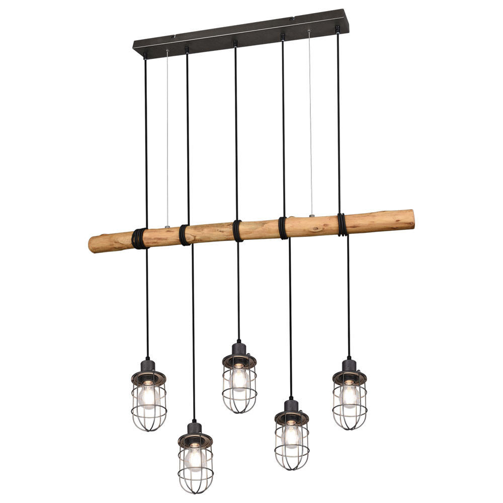 HÄNGELEUCHTE FORESTER Braun Natur - Braun, Holz (100/10/207cm)