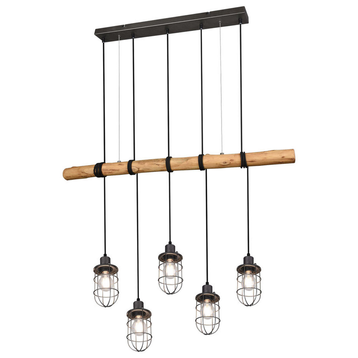 HÄNGELEUCHTE FORESTER Braun Natur - Braun, Holz (100/10/207cm)