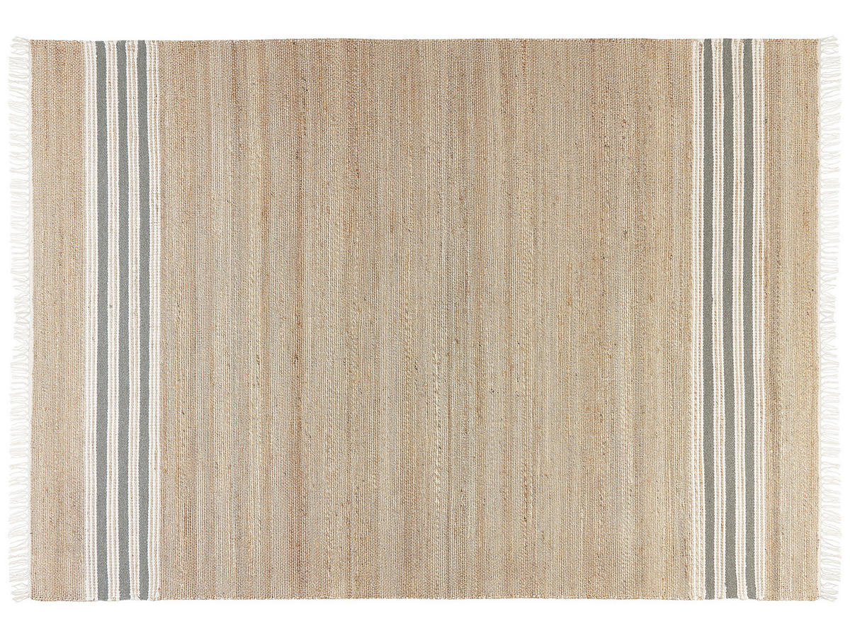 TEPPICH geflochten Mirza 230/160 cm - Beige, Naturmaterialen (160/230cm) - Beliani