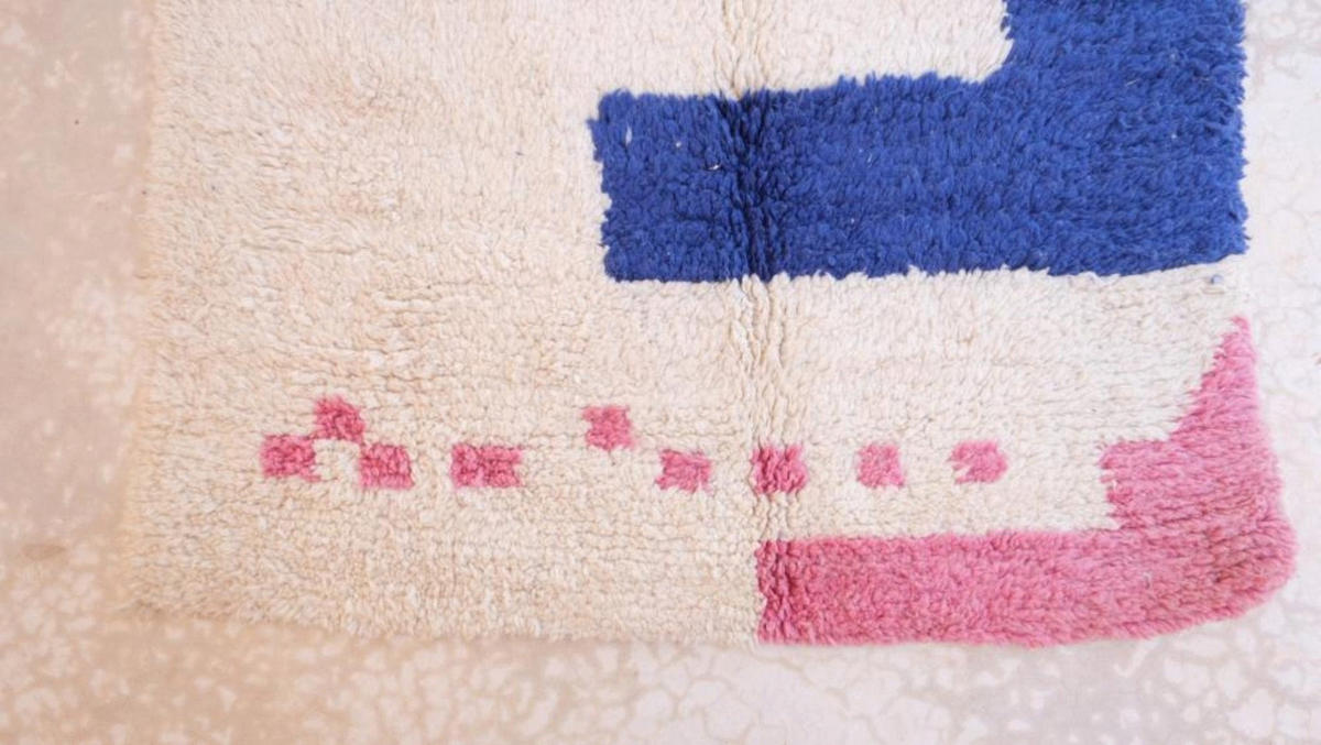 BERBERTEPPICH aus reiner Wolle 121x 249 cm - Beige, Naturmaterialien (121/249cm) - AFK Living