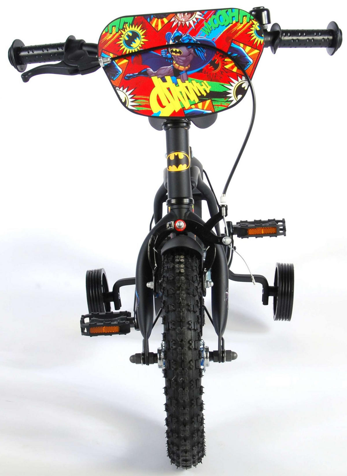 KINDERFAHRRAD DC Batman - Jungen - 12 Zoll - Rücktritt + Handbremse - Schwarz - Schwarz, Metall (39cm) - TPFSports