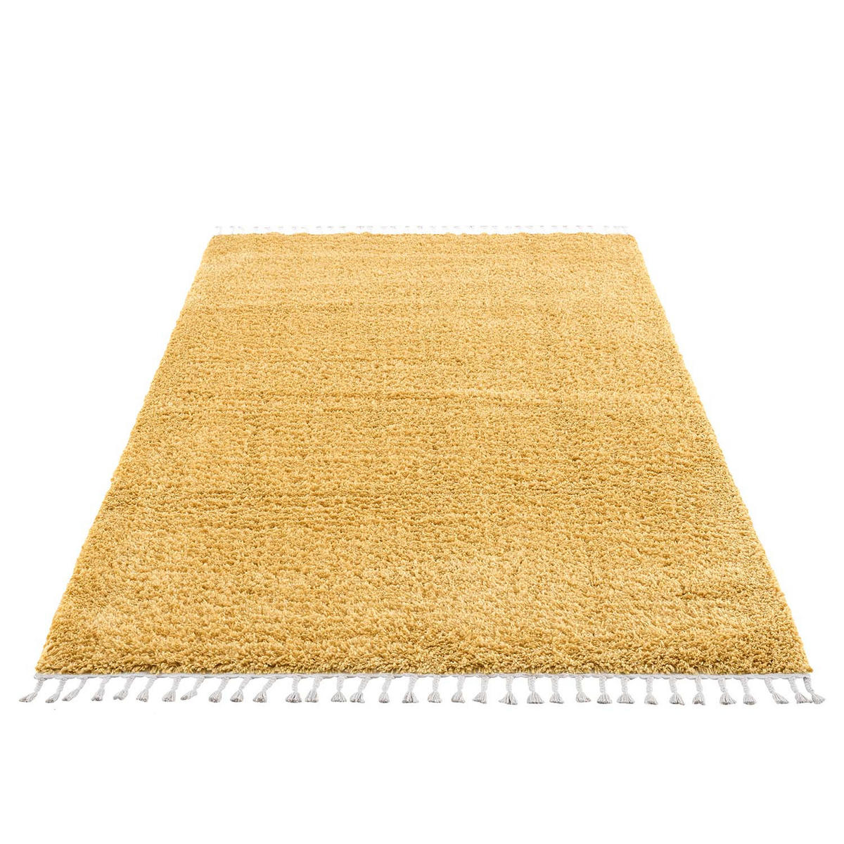 HOCHFLOR-TEPPICH Shaggy Pulpy 100 Gelb 80x300 cm - Gelb, Textil (80/300cm) - carpet city