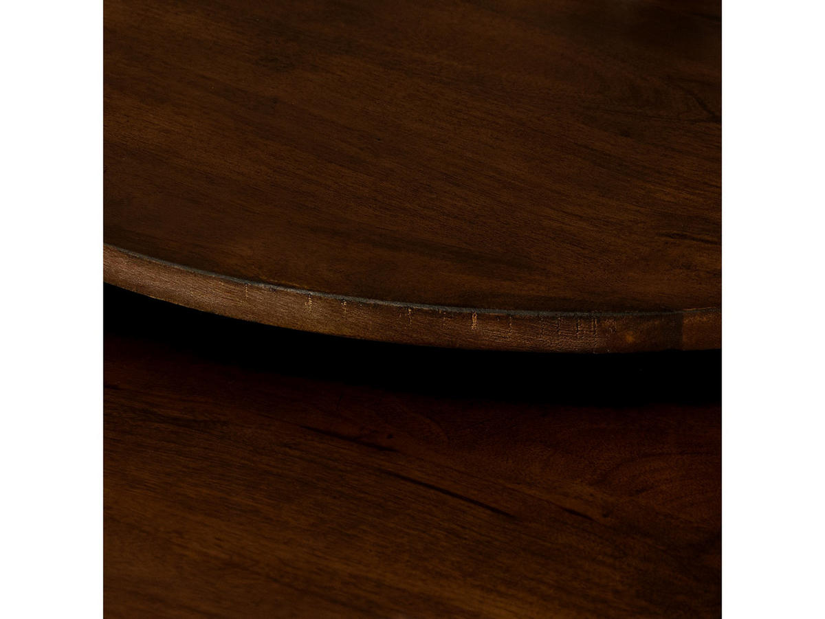 COUCHTISCH Dimora Mangoholz Durchmesser 70 cm + 60 cm Braun - Braun, Holz (70/70/45cm)