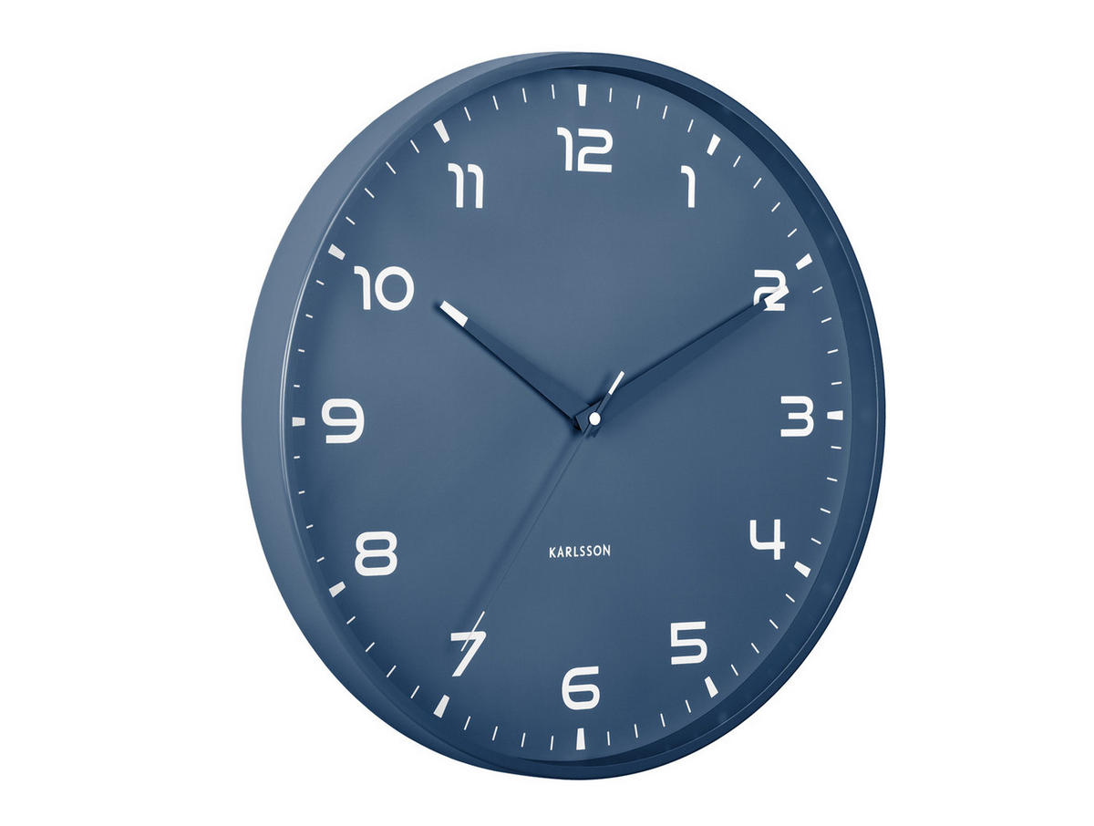 WANDUHR Orgullo Ø40 cm - Blau, Metall (40/4.3/40cm) - Karlsson