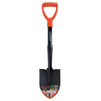 MINI SCHAUFEL 67 cm Schwarz Orange Kompakt Ergonomisch - Schwarz/Orange, Metall (15/67/6cm) - Black & Decker