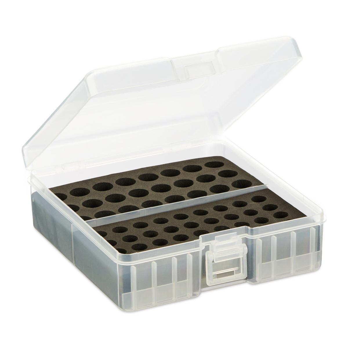 2XBATTERIEBOX - Multicolor, Kunststoff/Textil (15/5.5/15.5cm) - Relaxdays