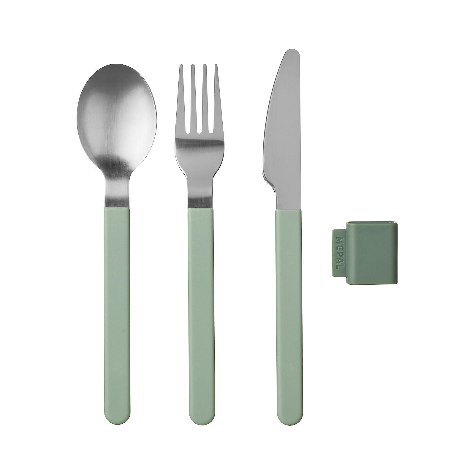 BESTECK-SET Silueta Nordic Sage - Mintgrün, Metall - Mepal